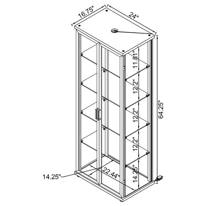Aero Curio Cabinet - Orbit Furniture (Richmond,BC)