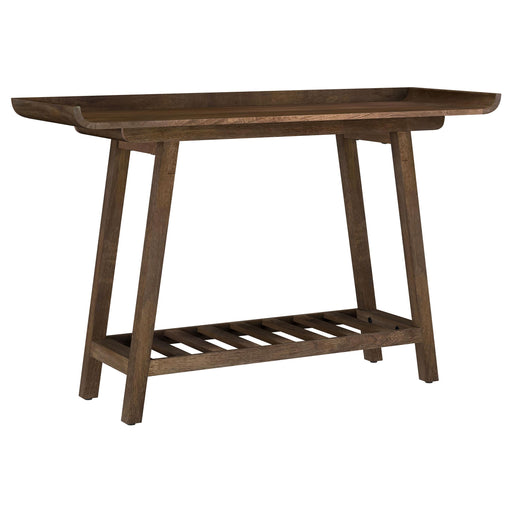 Ornelas 46-inch Console Table with Slatted Shelf Mango Brown - Orbit Furniture (Richmond,BC)