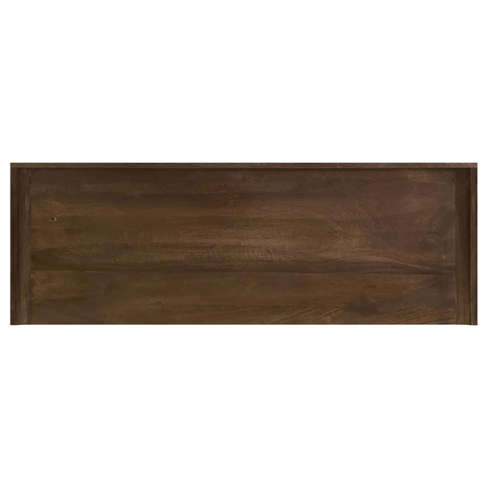 Ornelas 46-inch Console Table with Slatted Shelf Mango Brown - Orbit Furniture (Richmond,BC)