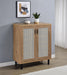 Teller 2-door Shoe Storage Cabinet Natural Oak - Orbit Furniture (Richmond,BC)