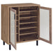 Teller 2-door Shoe Storage Cabinet Natural Oak - Orbit Furniture (Richmond,BC)