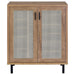 Teller 2-door Shoe Storage Cabinet Natural Oak - Orbit Furniture (Richmond,BC)
