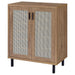 Teller 2-door Shoe Storage Cabinet Natural Oak - Orbit Furniture (Richmond,BC)