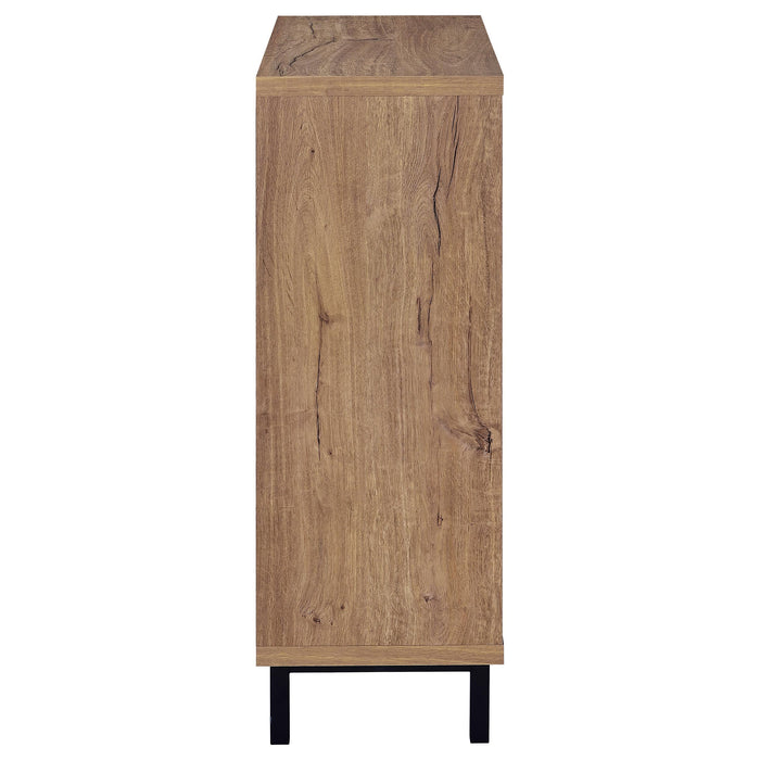 Teller 2-door Shoe Storage Cabinet Natural Oak - Orbit Furniture (Richmond,BC)