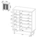 Teller 2-door Shoe Storage Cabinet Natural Oak - Orbit Furniture (Richmond,BC)