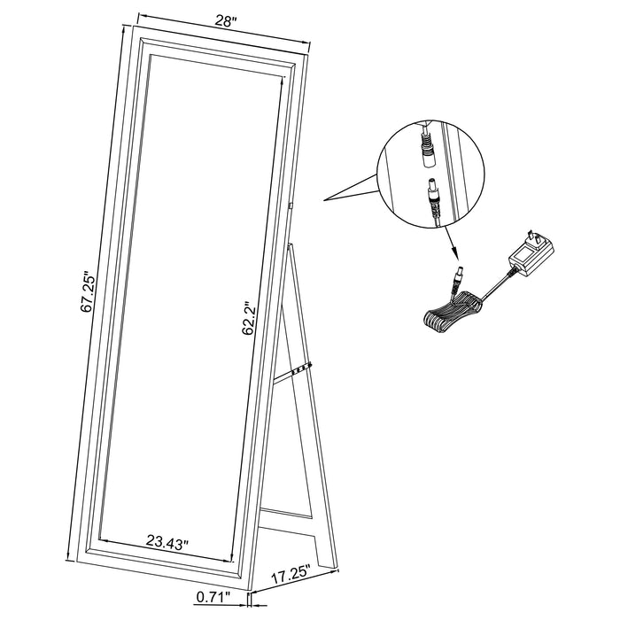 Windrose Standing Mirror - Orbit Furniture (Richmond,BC)