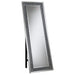 Carisi Rectangular Standing Mirror with LED Lighting Silver - Orbit Furniture (Richmond,BC)