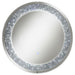 Lixue Round Wall Mirror with LED Lighting Silver - Orbit Furniture (Richmond,BC)