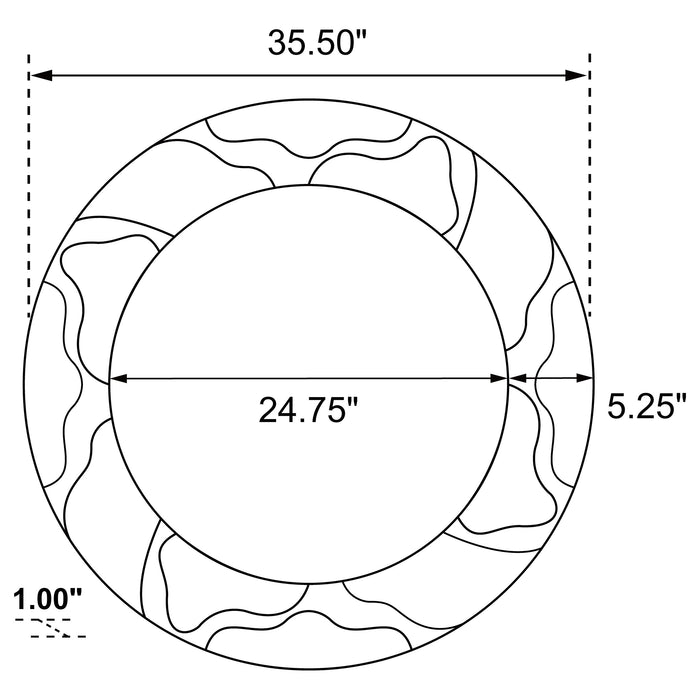 Dorinda Wall Mirror - Orbit Furniture (Richmond,BC)
