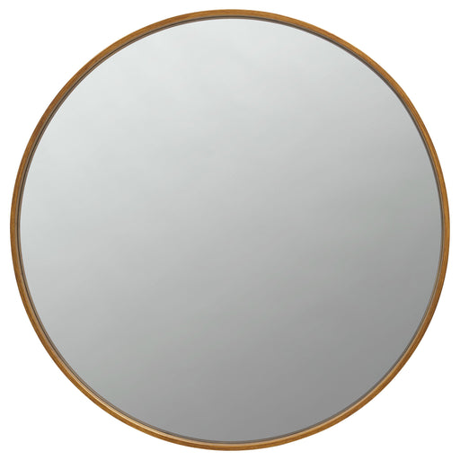 O'Malley Round Mirror Brass - Orbit Furniture (Richmond,BC)