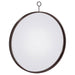 Gwyneth Round Wall Mirror Black Nickel - Orbit Furniture (Richmond,BC)