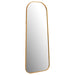 Simeon Metal Frame Full Length 59" Floor Mirror Antique Gold - Orbit Furniture (Richmond,BC)
