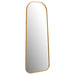 Simeon Metal Frame Full Length 51" Floor Mirror Antique Gold - Orbit Furniture (Richmond,BC)