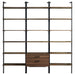 Owens 3-piece 96-inch Wall Mounted Bookshelf Set Walnut - Orbit Furniture (Richmond,BC)