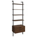 Owens 3-piece 96-inch Wall Mounted Bookshelf Set Walnut - Orbit Furniture (Richmond,BC)