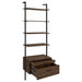 Owens 3-piece 96-inch Wall Mounted Bookshelf Set Walnut - Orbit Furniture (Richmond,BC)