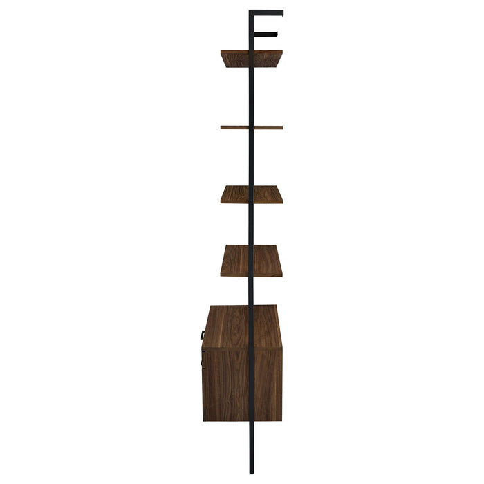 Owens 3-piece 96-inch Wall Mounted Bookshelf Set Walnut - Orbit Furniture (Richmond,BC)