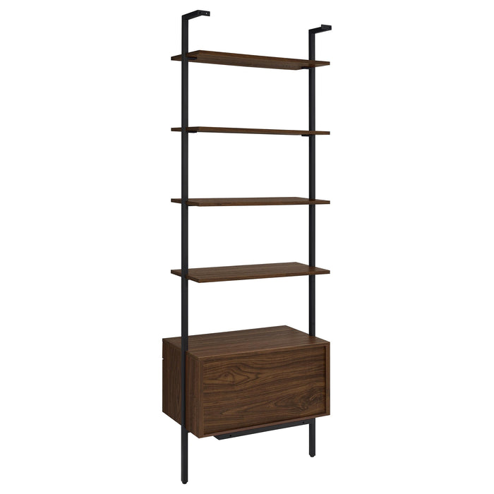 Owens 3-piece 96-inch Wall Mounted Bookshelf Set Walnut - Orbit Furniture (Richmond,BC)