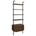 Owens 3-piece 96-inch Wall Mounted Bookshelf Set Walnut - Orbit Furniture (Richmond,BC)