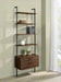 Owens 96-inch 4-shelf Storage Wall Bookshelf Walnut - Orbit Furniture (Richmond,BC)
