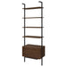 Owens 96-inch 4-shelf Storage Wall Bookshelf Walnut - Orbit Furniture (Richmond,BC)