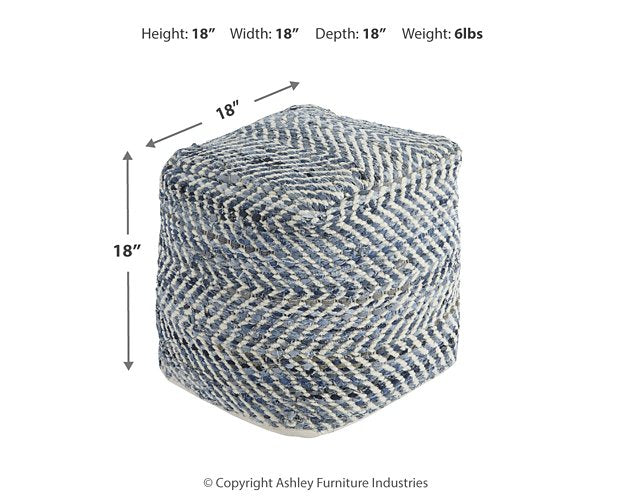 Chevron Pouf - Orbit Furniture (Richmond,BC)