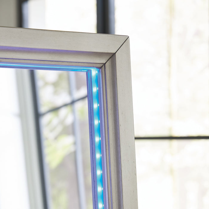Evesen Floor Standing Mirror/Storage - Orbit Furniture (Richmond,BC)