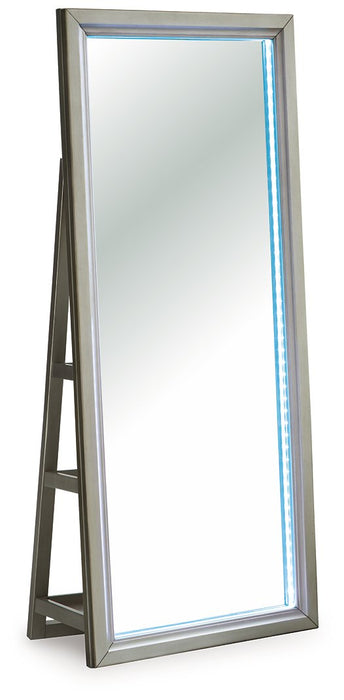 Evesen Floor Standing Mirror/Storage - Orbit Furniture (Richmond,BC)