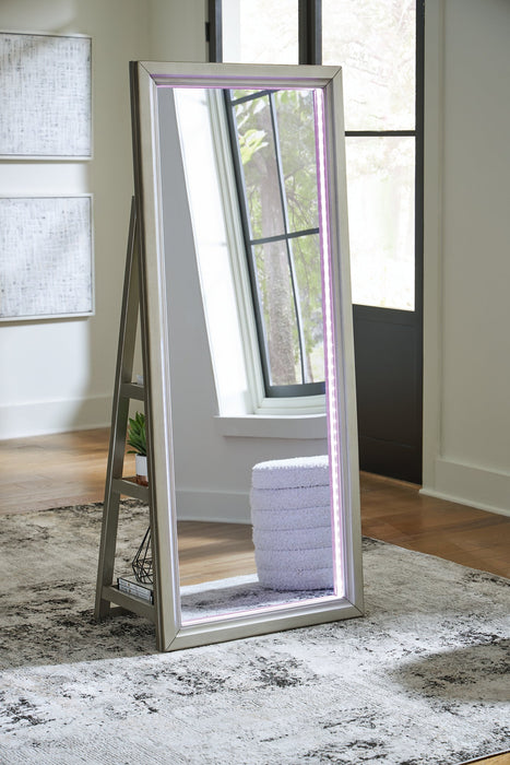 Evesen Floor Standing Mirror/Storage - Orbit Furniture (Richmond,BC)