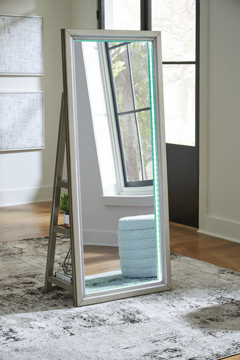 Evesen Floor Standing Mirror/Storage - Orbit Furniture (Richmond,BC)