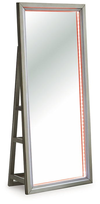 Evesen Floor Standing Mirror/Storage - Orbit Furniture (Richmond,BC)