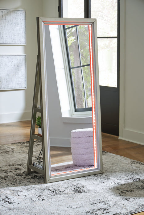 Evesen Floor Standing Mirror/Storage - Orbit Furniture (Richmond,BC)