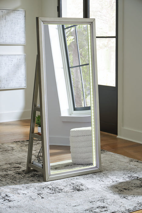 Evesen Floor Standing Mirror/Storage - Orbit Furniture (Richmond,BC)