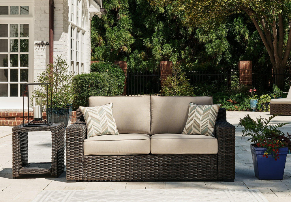 Coastline Bay Outdoor Loveseat with Cushion - Orbit Furniture (Richmond,BC)