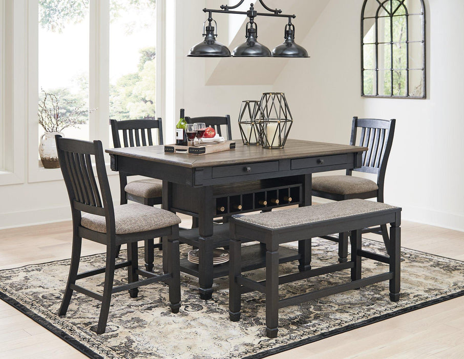 Tyler Creek Counter Height Dining Set - Orbit Furniture (Richmond,BC)