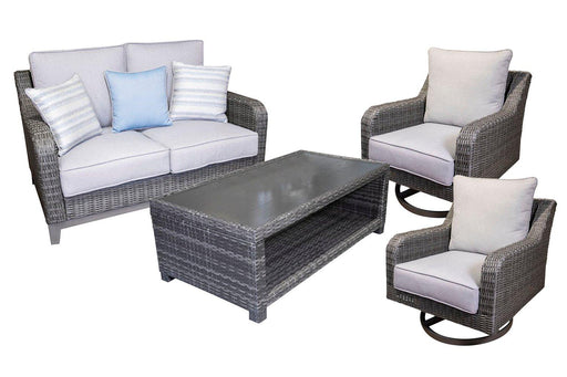 Elite Park Outdoor Loveseat, Lounge Chairs and Cocktail Table - Orbit Furniture (Richmond,BC)
