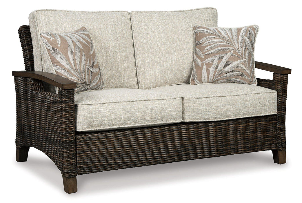 Paradise Trail Outdoor Loveseat, Lounge Chairs and Fire Pit Table - Orbit Furniture (Richmond,BC)