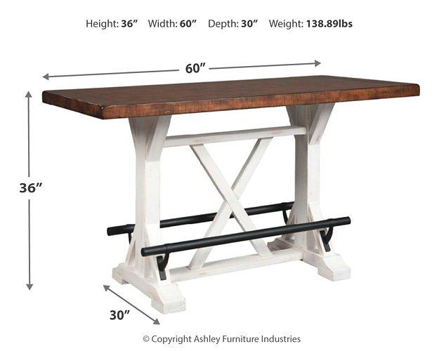 Valebeck Counter Height Dining Table - Orbit Furniture (Richmond,BC)