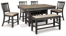 Tyler Creek Counter Height Dining Set - Orbit Furniture (Richmond,BC)
