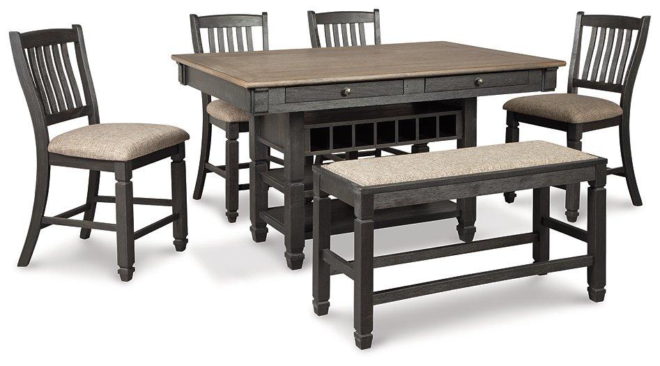Tyler Creek Counter Height Dining Set - Orbit Furniture (Richmond,BC)