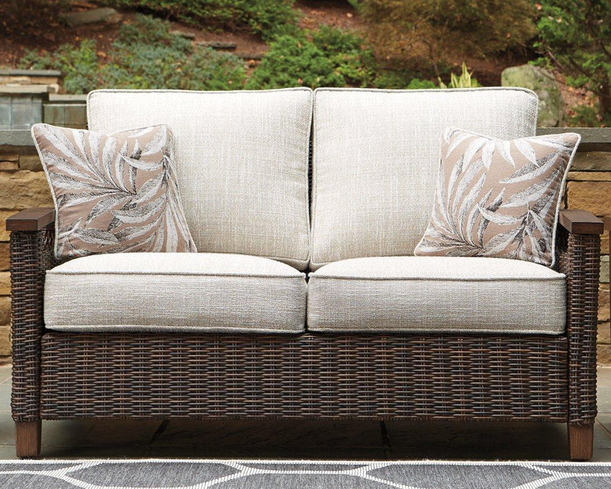 Paradise Trail Outdoor Loveseat, Lounge Chairs and Fire Pit Table - Orbit Furniture (Richmond,BC)