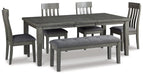 Hallanden Dining Room Set - Orbit Furniture (Richmond,BC)