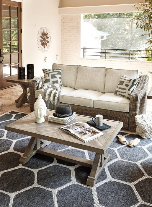 Beachcroft Beachcroft Nuvella Sofa with Coffee and End Table - Orbit Furniture (Richmond,BC)