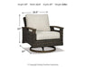 Paradise Trail Paradise Trail Fire Pit Table with 4 Nuvella Swivel Lounge Chairs - Orbit Furniture (Richmond,BC)