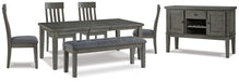 Hallanden Dining Room Set - Orbit Furniture (Richmond,BC)