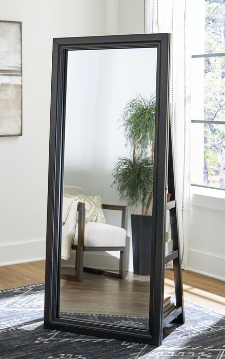 Evesen Floor Standing Mirror/Storage - Orbit Furniture (Richmond,BC)