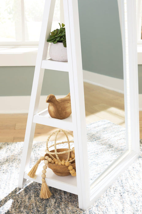 Evesen Floor Standing Mirror/Storage - Orbit Furniture (Richmond,BC)