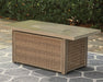 Beachcroft Beachcroft Fire Pit Table with Four Nuvella Swivel Lounge Chairs - Orbit Furniture (Richmond,BC)