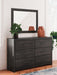 Hollivern Dresser and Mirror - Orbit Furniture (Richmond,BC)