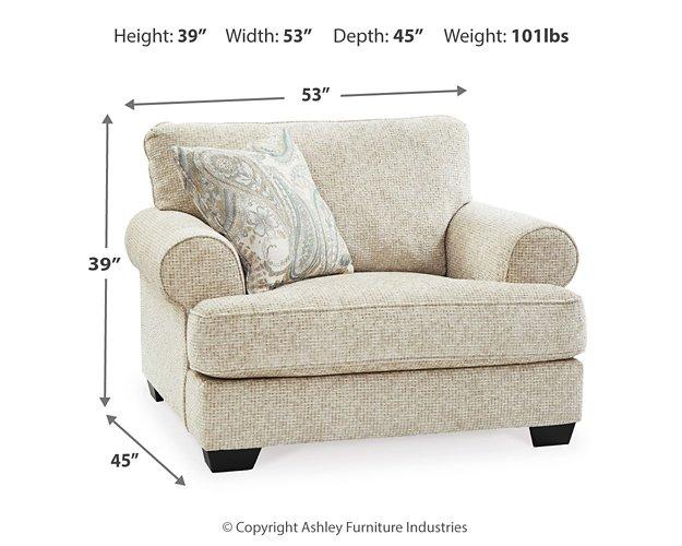 Monaghan Oversized Chair and Ottoman - Orbit Furniture (Richmond,BC)